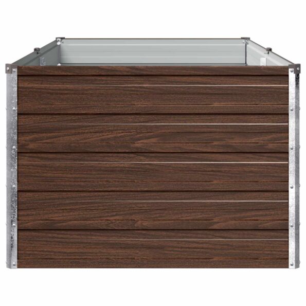 vidaXL Vyvýšený záhon Čierna 160 x 80 x 55 cm studené valcovaná oceľ – Obrázok 4