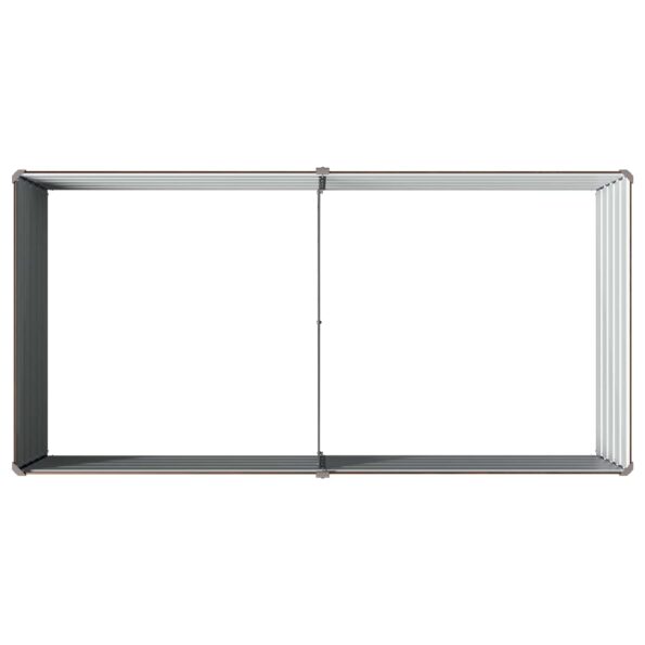 vidaXL Vyvýšený záhon Čierna 160 x 80 x 55 cm studené valcovaná oceľ – Obrázok 5