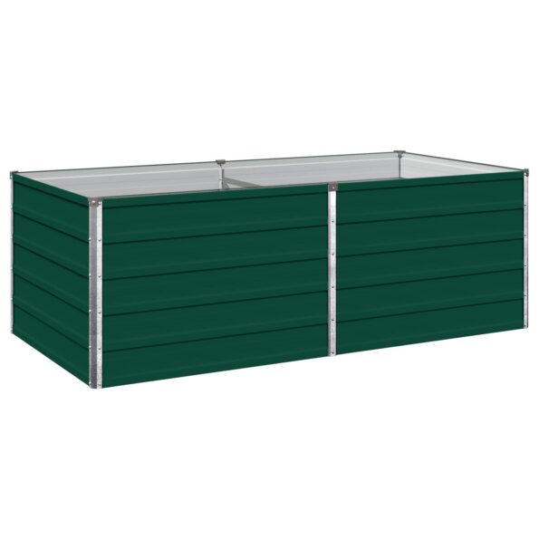 vidaXL Vyvýšený záhon Zelená 160 x 80 x 55 cm studené valcované oceľ – Obrázok 2