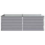 vidaXL Vyvýšený záhon Sivá 160 x 80 x 55 cm studené valcovaná oceľ – Obrázok 3