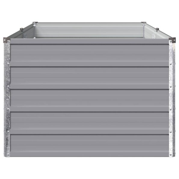 vidaXL Vyvýšený záhon Sivá 160 x 80 x 55 cm studené valcovaná oceľ – Obrázok 4