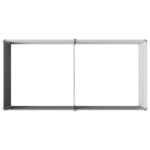 vidaXL Vyvýšený záhon Sivá 160 x 80 x 55 cm studené valcovaná oceľ – Obrázok 5