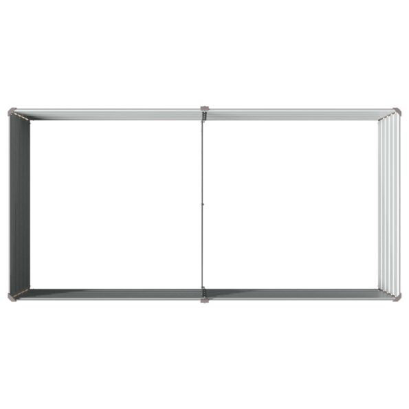 vidaXL Vyvýšený záhon Sivá 160 x 80 x 55 cm studené valcovaná oceľ – Obrázok 5