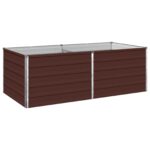 vidaXL Vyvýšený záhon Hnedá 160 x 80 x 55 cm studené valcovaná oceľ – Obrázok 2