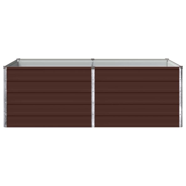 vidaXL Vyvýšený záhon Hnedá 160 x 80 x 55 cm studené valcovaná oceľ – Obrázok 3