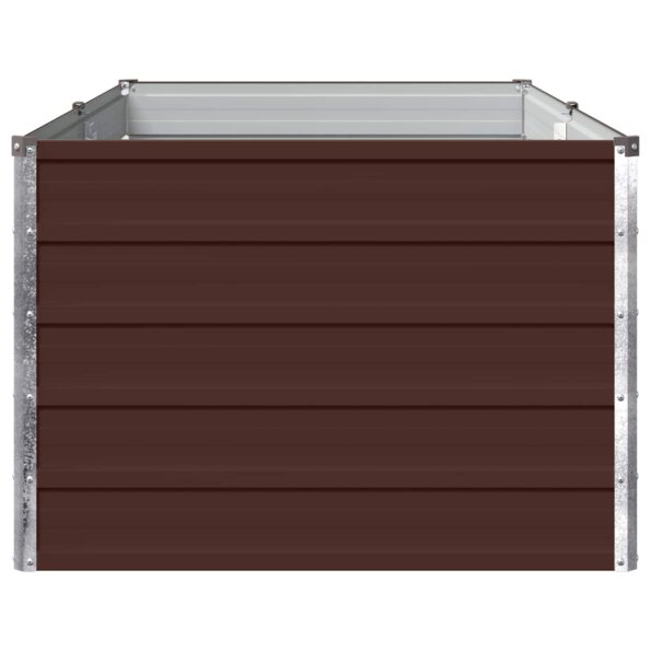 vidaXL Vyvýšený záhon Hnedá 160 x 80 x 55 cm studené valcovaná oceľ – Obrázok 4
