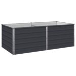vidaXL Vyvýšený záhon Antracitová 160 x 80 x 55 cm – Obrázok 2