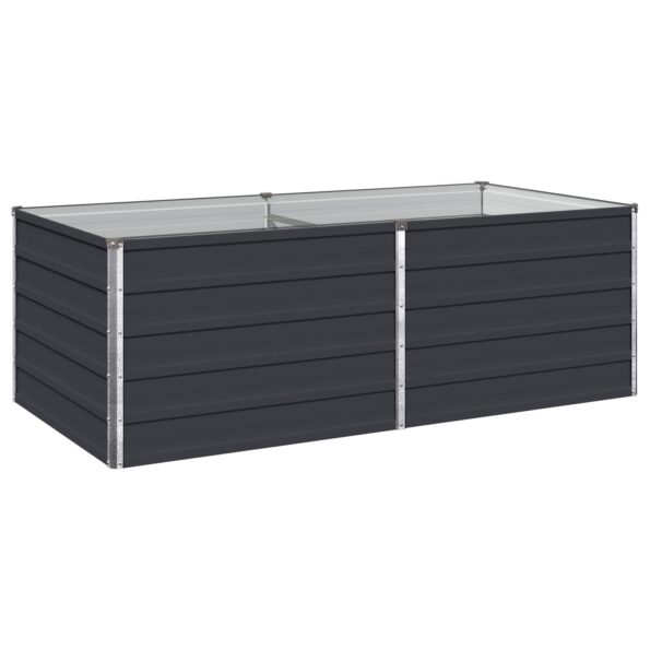 vidaXL Vyvýšený záhon Antracitová 160 x 80 x 55 cm – Obrázok 2