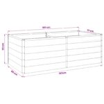 vidaXL Vyvýšený záhon Hrdzavý 160 x 80 x 55 cm corton – Obrázok 11
