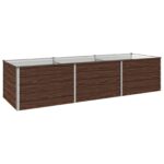 vidaXL Vyvýšený záhon Čierna 240 x 80 x 55 cm studené valcovaná oceľ – Obrázok 2