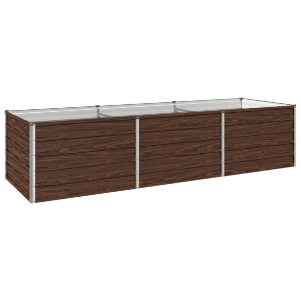 vidaXL Vyvýšený záhon Čierna 240 x 80 x 55 cm studené valcovaná oceľ – Obrázok 2