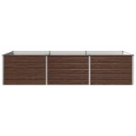 vidaXL Vyvýšený záhon Čierna 240 x 80 x 55 cm studené valcovaná oceľ – Obrázok 3