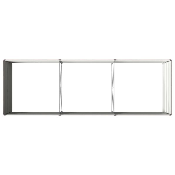 vidaXL Vyvýšený záhon Čierna 240 x 80 x 55 cm studené valcovaná oceľ – Obrázok 5