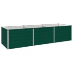 vidaXL Vyvýšený záhon Zelená 240 x 80 x 55 cm studené valcované oceľ – Obrázok 2