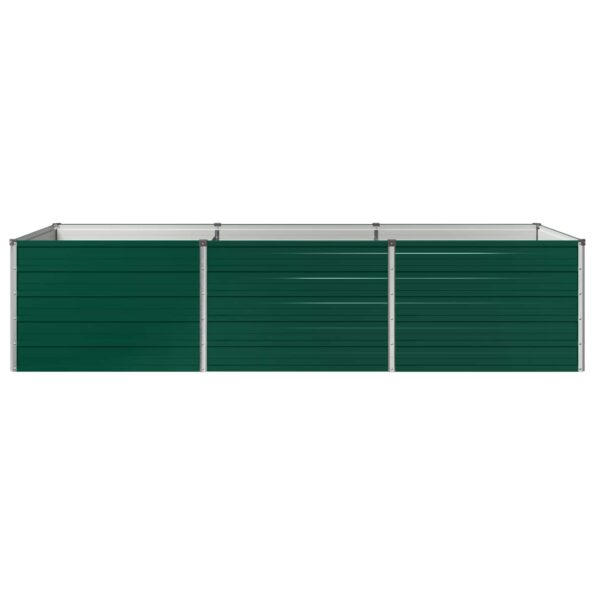 vidaXL Vyvýšený záhon Zelená 240 x 80 x 55 cm studené valcované oceľ – Obrázok 3