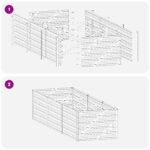 vidaXL Vyvýšený záhon Zelená 240 x 80 x 55 cm studené valcované oceľ – Obrázok 8