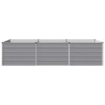 vidaXL Vyvýšený záhon Sivá 240 x 80 x 55 cm studené valcovaná oceľ – Obrázok 3