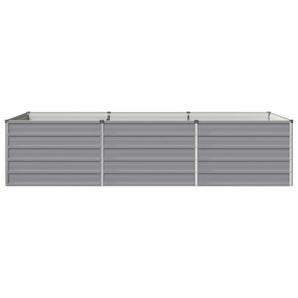 vidaXL Vyvýšený záhon Sivá 240 x 80 x 55 cm studené valcovaná oceľ – Obrázok 3