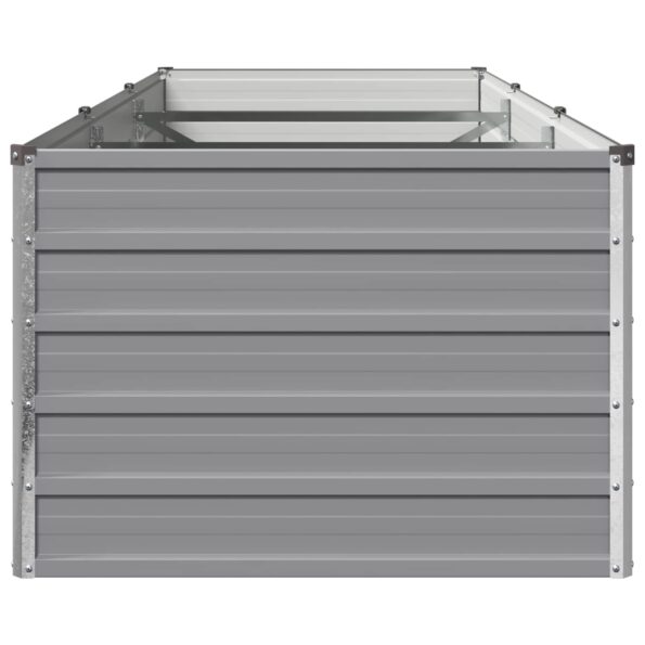 vidaXL Vyvýšený záhon Sivá 240 x 80 x 55 cm studené valcovaná oceľ – Obrázok 4