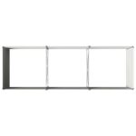 vidaXL Vyvýšený záhon Sivá 240 x 80 x 55 cm studené valcovaná oceľ – Obrázok 5