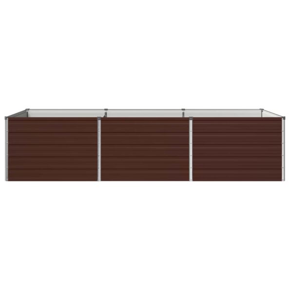 vidaXL Vyvýšený záhon Hnedá 240 x 80 x 55 cm studené valcovaná oceľ – Obrázok 3