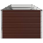 vidaXL Vyvýšený záhon Hnedá 240 x 80 x 55 cm studené valcovaná oceľ – Obrázok 4