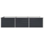 vidaXL Vyvýšený záhon Antracitová 240 x 80 x 55 cm – Obrázok 3
