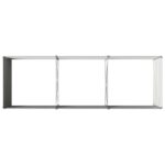 vidaXL Vyvýšený záhon Antracitová 240 x 80 x 55 cm – Obrázok 5