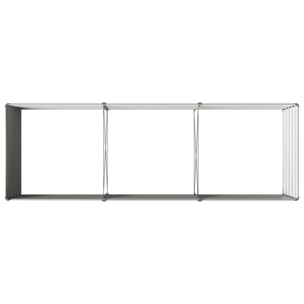 vidaXL Vyvýšený záhon Antracitová 240 x 80 x 55 cm – Obrázok 5