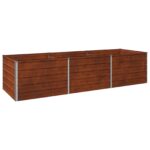 vidaXL Vyvýšený záhon Hrdzavý 240 x 80 x 55 cm corton – Obrázok 2