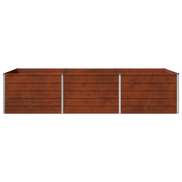 vidaXL Vyvýšený záhon Hrdzavý 240 x 80 x 55 cm corton – Obrázok 4