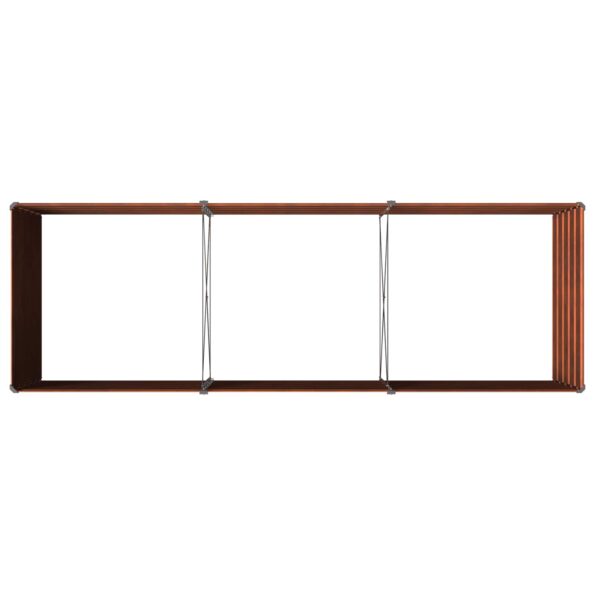 vidaXL Vyvýšený záhon Hrdzavý 240 x 80 x 55 cm corton – Obrázok 6