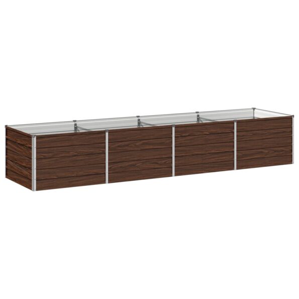 vidaXL Vyvýšený záhon Čierna 320 x 80 x 55 cm studené valcovaná oceľ – Obrázok 2