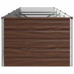 vidaXL Vyvýšený záhon Čierna 320 x 80 x 55 cm studené valcovaná oceľ – Obrázok 4