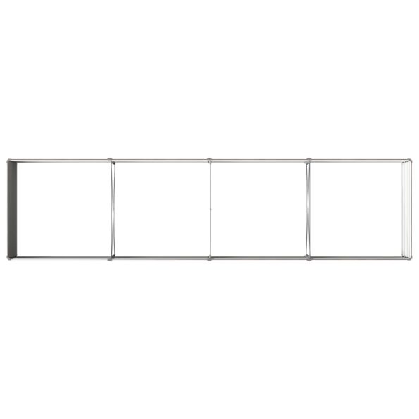 vidaXL Vyvýšený záhon Čierna 320 x 80 x 55 cm studené valcovaná oceľ – Obrázok 5