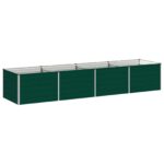 vidaXL Vyvýšený záhon Zelená 320 x 80 x 55 cm studené valcované oceľ – Obrázok 2