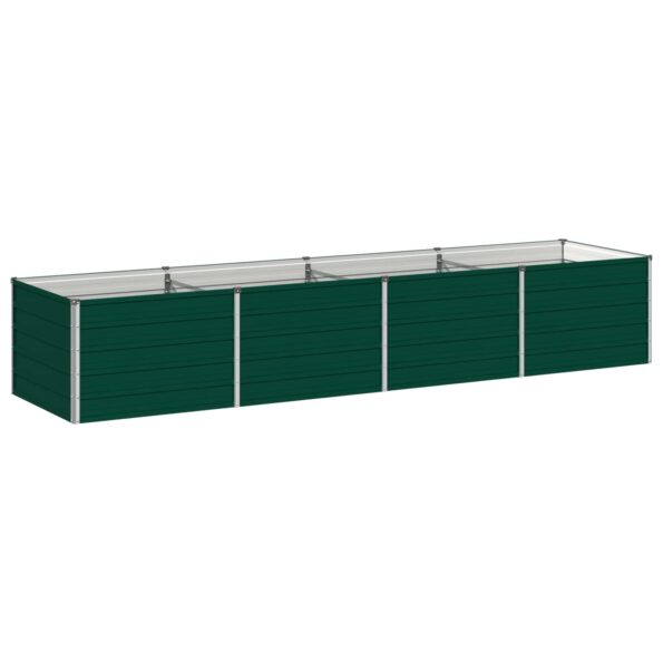 vidaXL Vyvýšený záhon Zelená 320 x 80 x 55 cm studené valcované oceľ – Obrázok 2