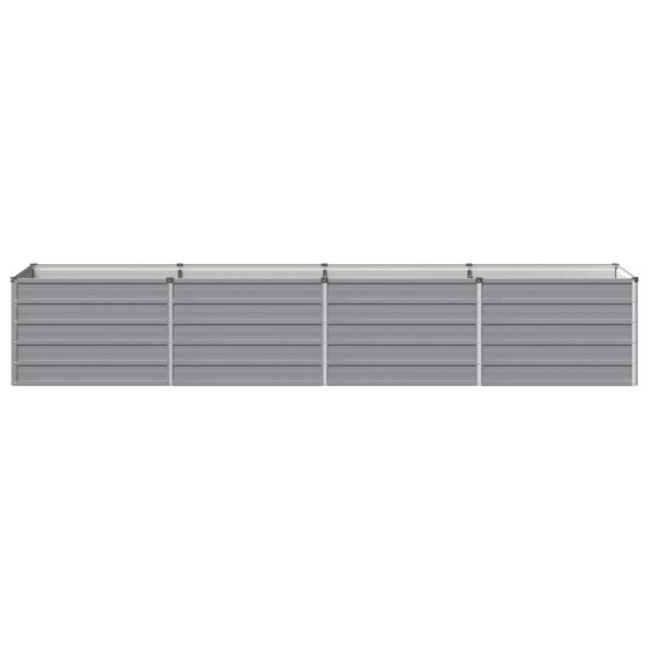 vidaXL Vyvýšený záhon Sivá 320 x 80 x 55 cm studené valcovaná oceľ – Obrázok 3