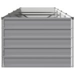 vidaXL Vyvýšený záhon Sivá 320 x 80 x 55 cm studené valcovaná oceľ – Obrázok 4