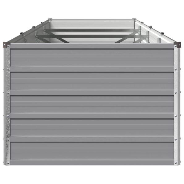 vidaXL Vyvýšený záhon Sivá 320 x 80 x 55 cm studené valcovaná oceľ – Obrázok 4