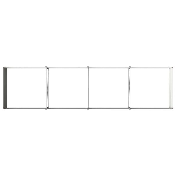 vidaXL Vyvýšený záhon Sivá 320 x 80 x 55 cm studené valcovaná oceľ – Obrázok 5
