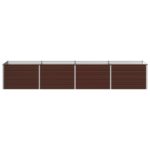 vidaXL Vyvýšený záhon Hnedá 320 x 80 x 55 cm studené valcovaná oceľ – Obrázok 3