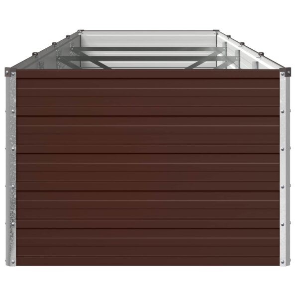 vidaXL Vyvýšený záhon Hnedá 320 x 80 x 55 cm studené valcovaná oceľ – Obrázok 4