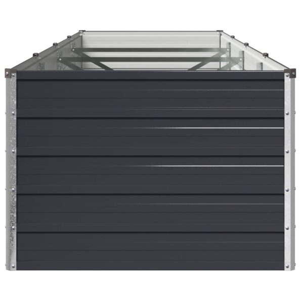 vidaXL Vyvýšený záhon Antracitová 320 x 80 x 55 cm – Obrázok 4