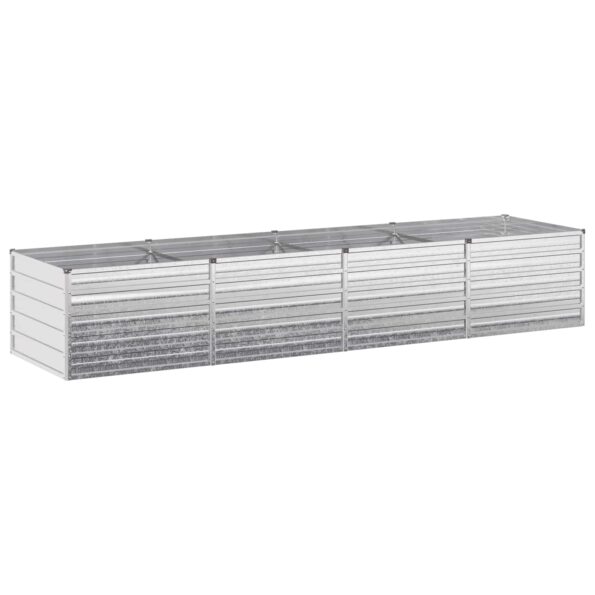 vidaXL Vyvýšený záhon Strieborná 320 x 80 x 55 cm pozinkované – Obrázok 2