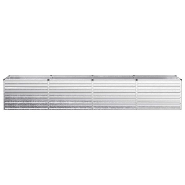 vidaXL Vyvýšený záhon Strieborná 320 x 80 x 55 cm pozinkované – Obrázok 3