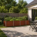 vidaXL Vyvýšený záhon Hrdzavý 320 x 80 x 55 cm corton