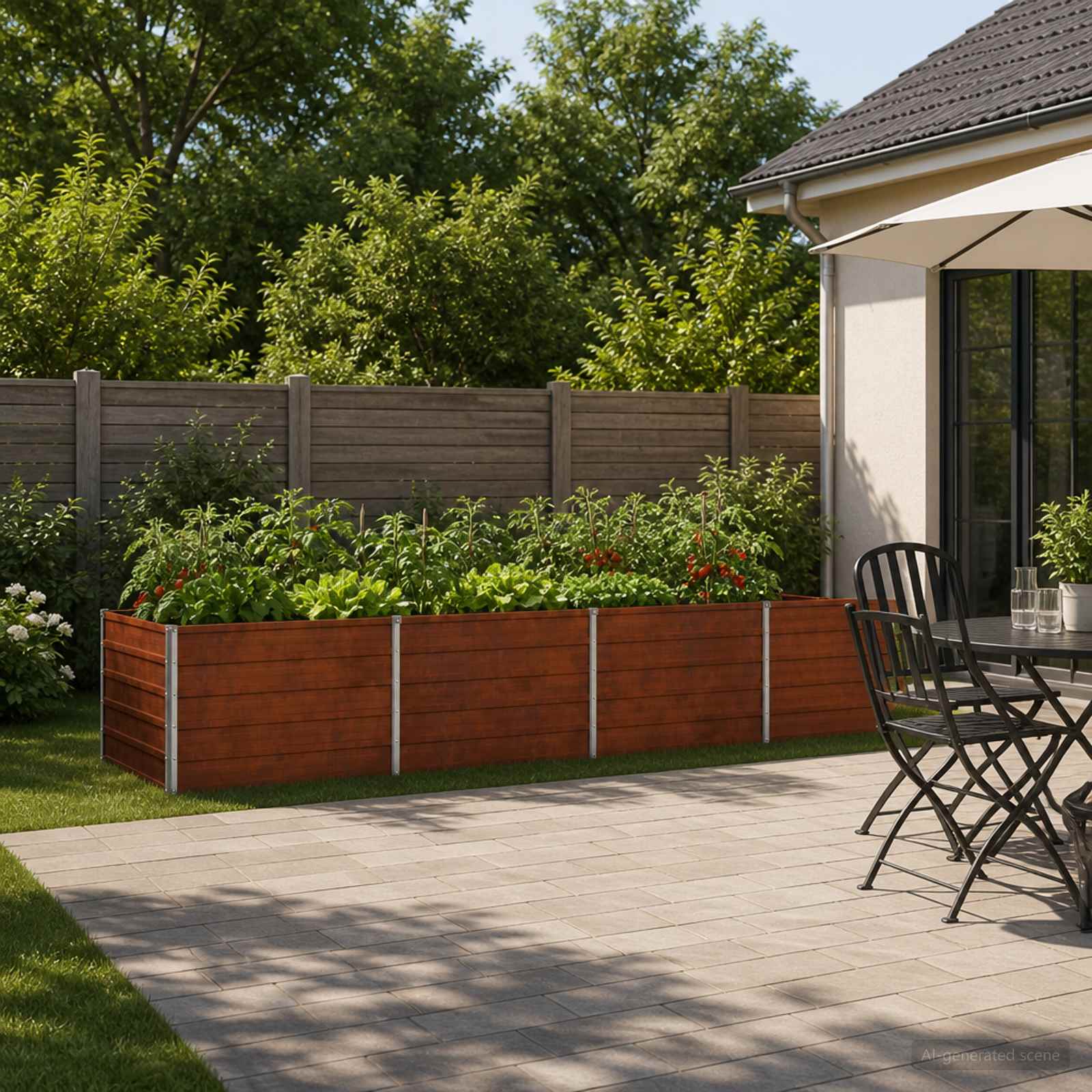 8006424_1.jpg vidaXL Vyvýšený záhon Hrdzavý 320 x 80 x 55 cm corton – Obrázok 1