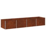 vidaXL Vyvýšený záhon Hrdzavý 320 x 80 x 55 cm corton – Obrázok 2