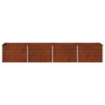 vidaXL Vyvýšený záhon Hrdzavý 320 x 80 x 55 cm corton – Obrázok 4